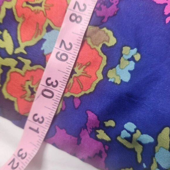 J. Crew Women's Size 00 Silk Ashbury Blue Silk Jules Dress Pockets - Picture 5 of 8